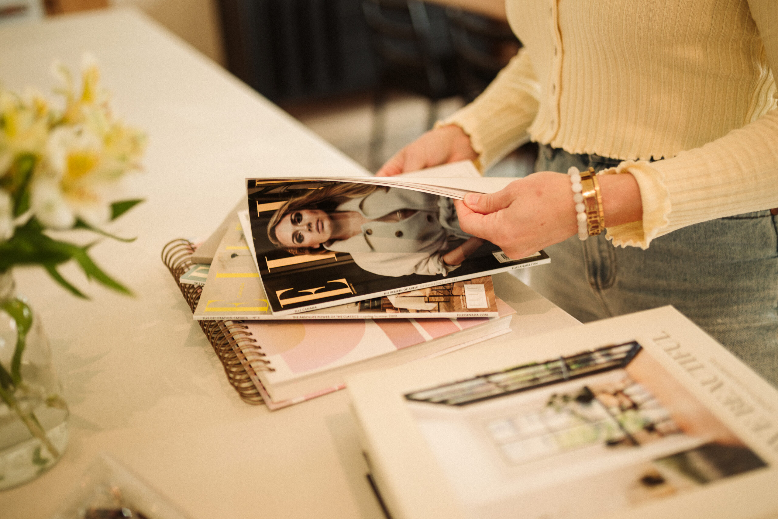 Branding photo shoot with Elle magazines